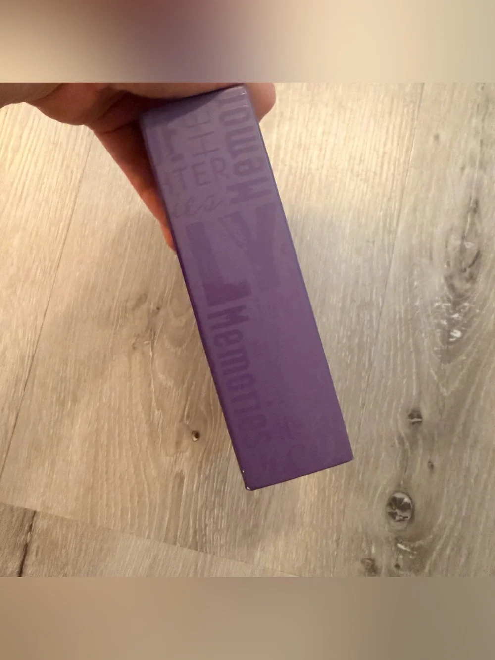 Vintage Y2K purple embossed memories  photo album